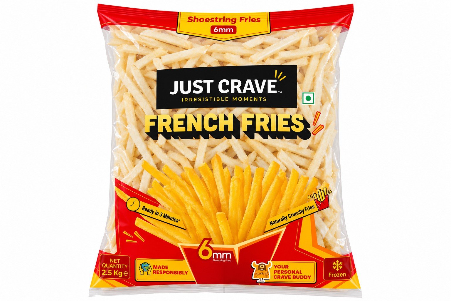 French fries 6mm 2.5kg