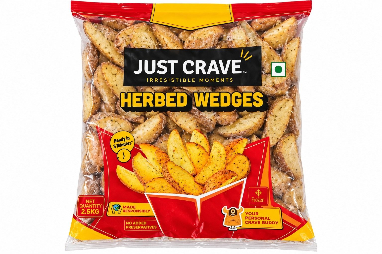 Fal potato wedges 2.5kg
