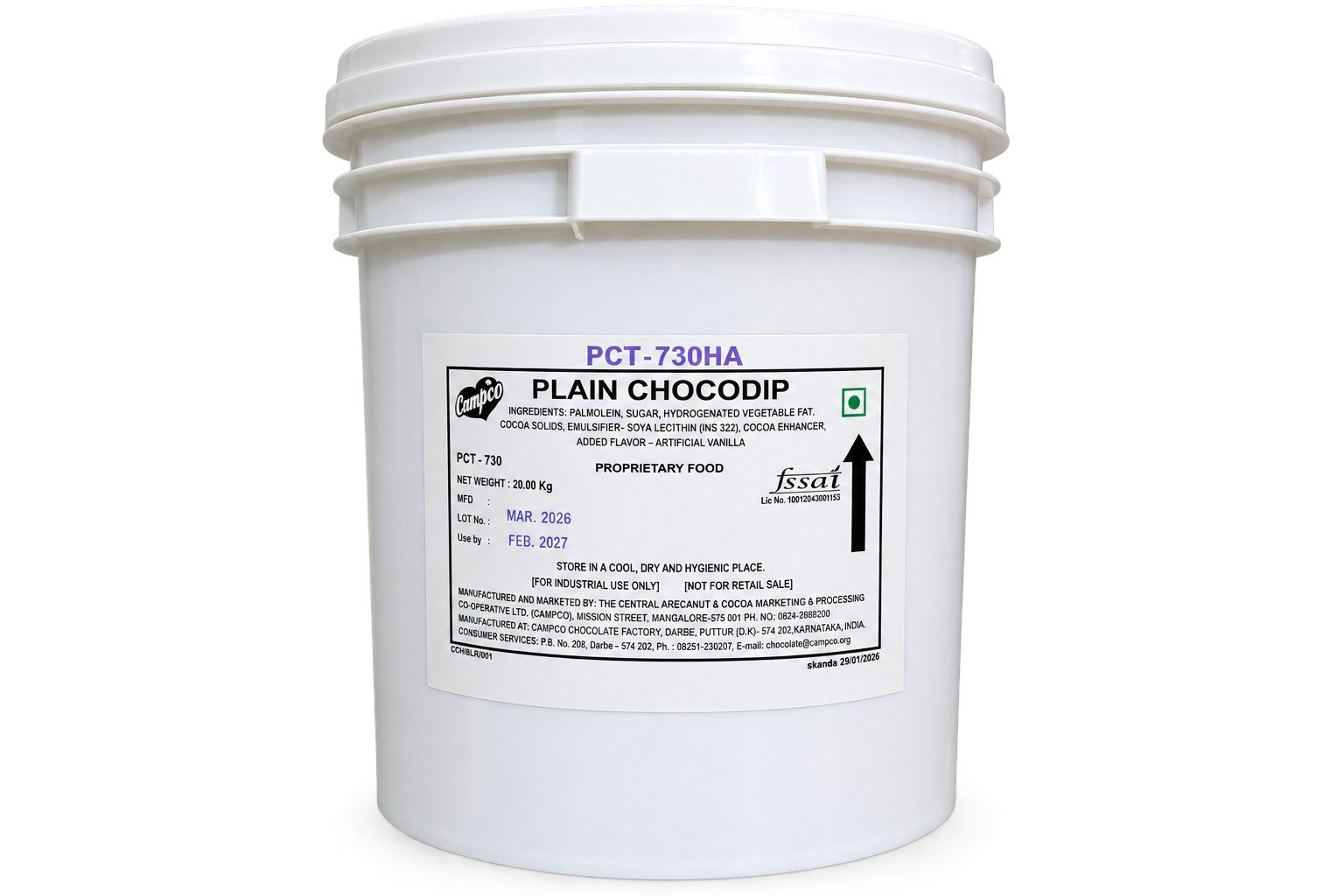 Campco Choco Dip Bucket 20kg