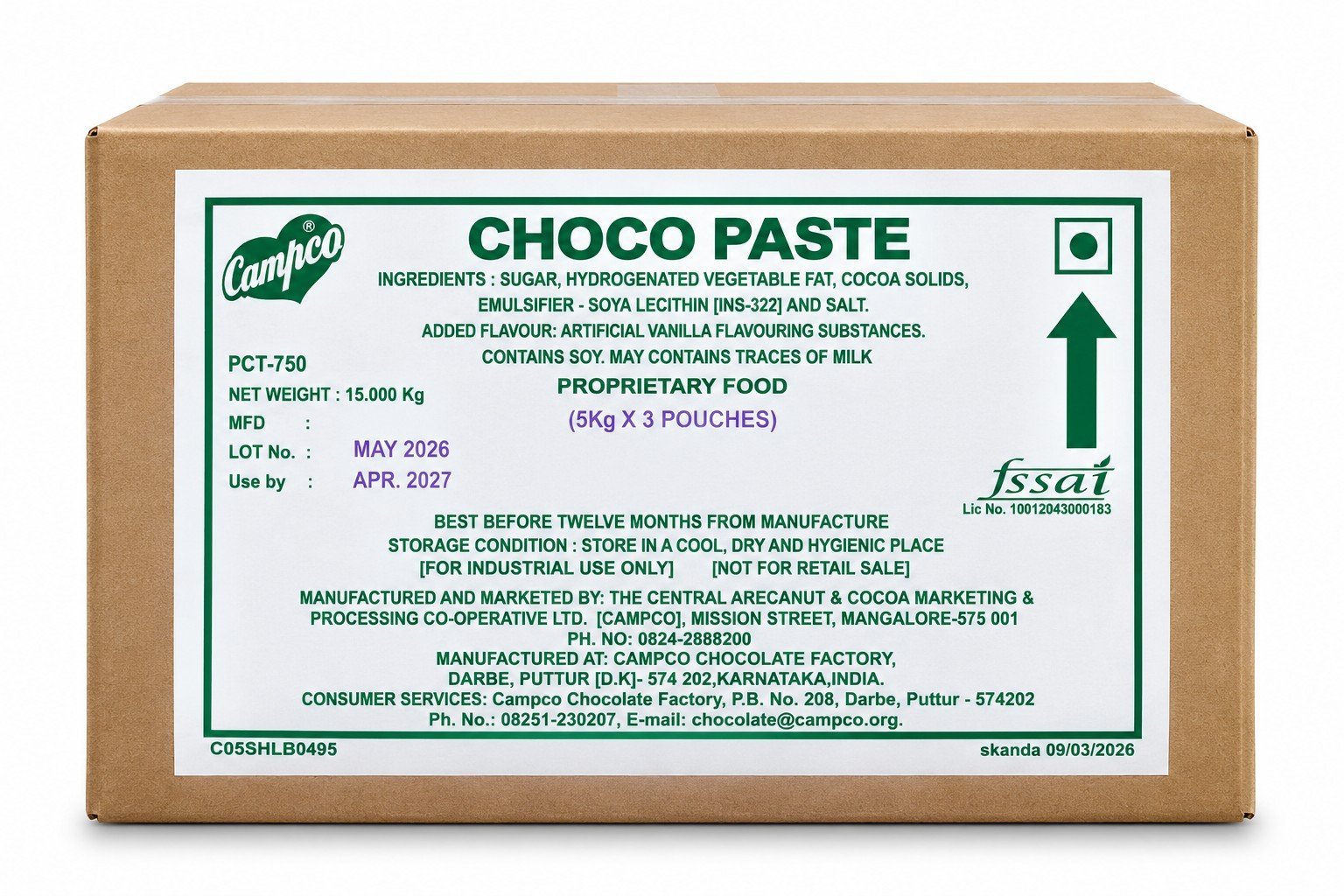 Campco Choco paste 15kg