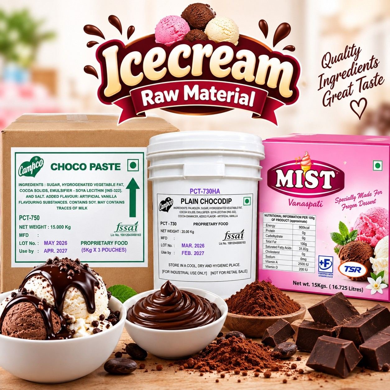 Icecream Raw Material